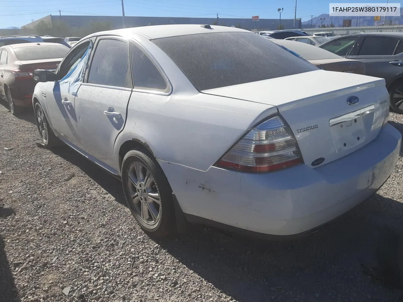 2008 Ford Taurus Limited VIN: 1FAHP25W38G179117 Lot: 64308024