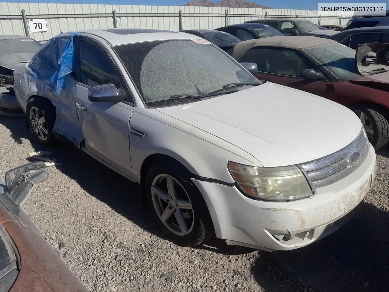 2008 Ford Taurus Limited VIN: 1FAHP25W38G179117 Lot: 64308024