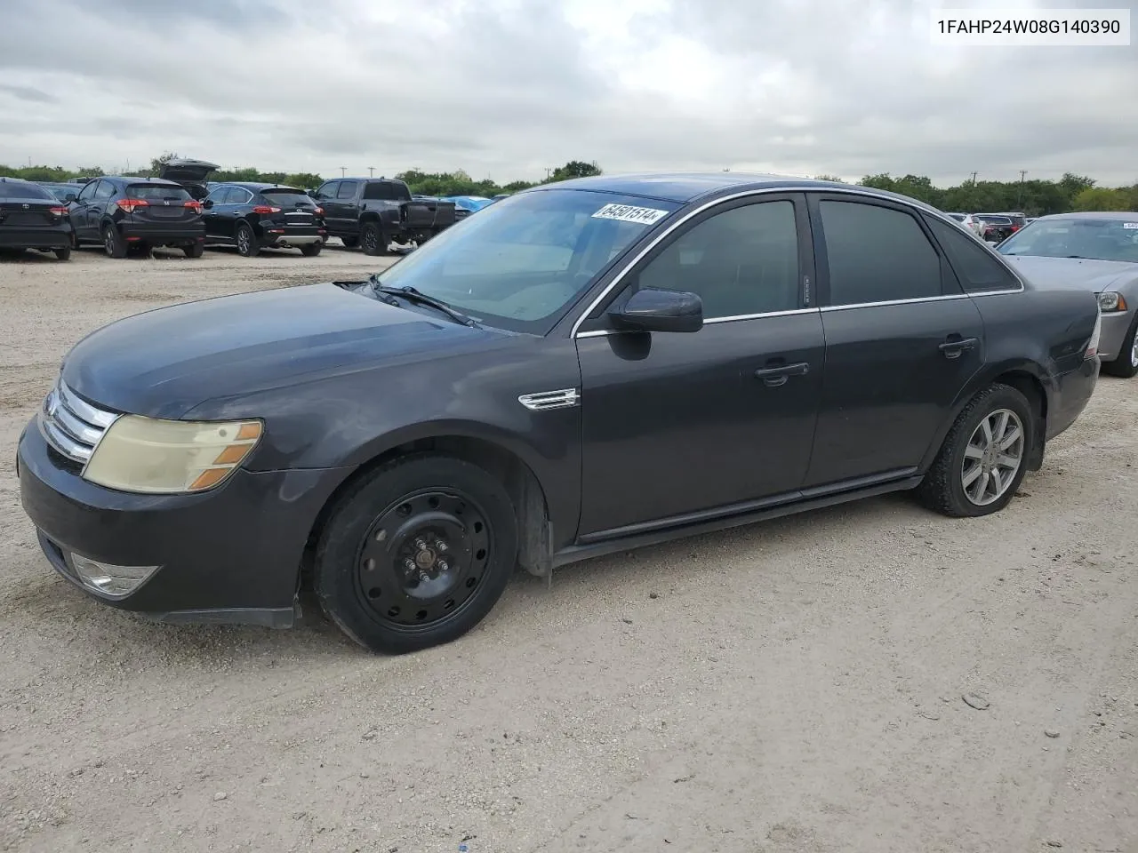 2008 Ford Taurus Sel VIN: 1FAHP24W08G140390 Lot: 64501514