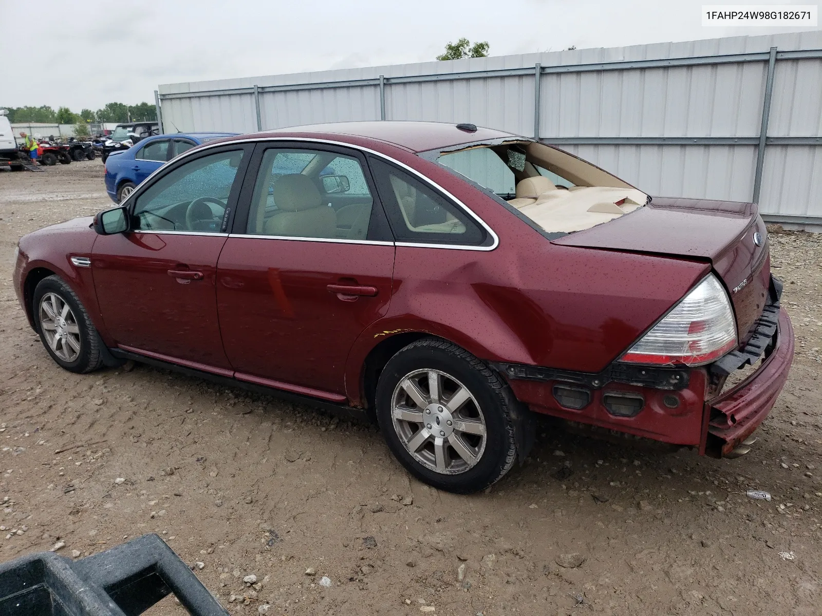 2008 Ford Taurus Sel VIN: 1FAHP24W98G182671 Lot: 64563374