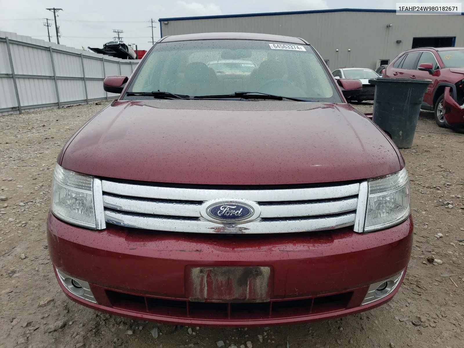 2008 Ford Taurus Sel VIN: 1FAHP24W98G182671 Lot: 64563374