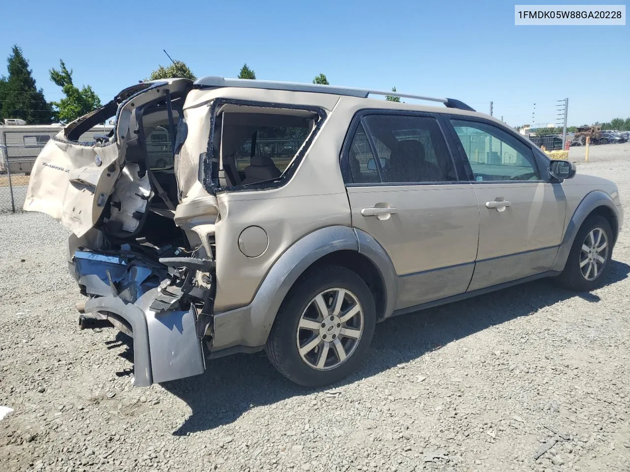 1FMDK05W88GA20228 2008 Ford Taurus X Sel