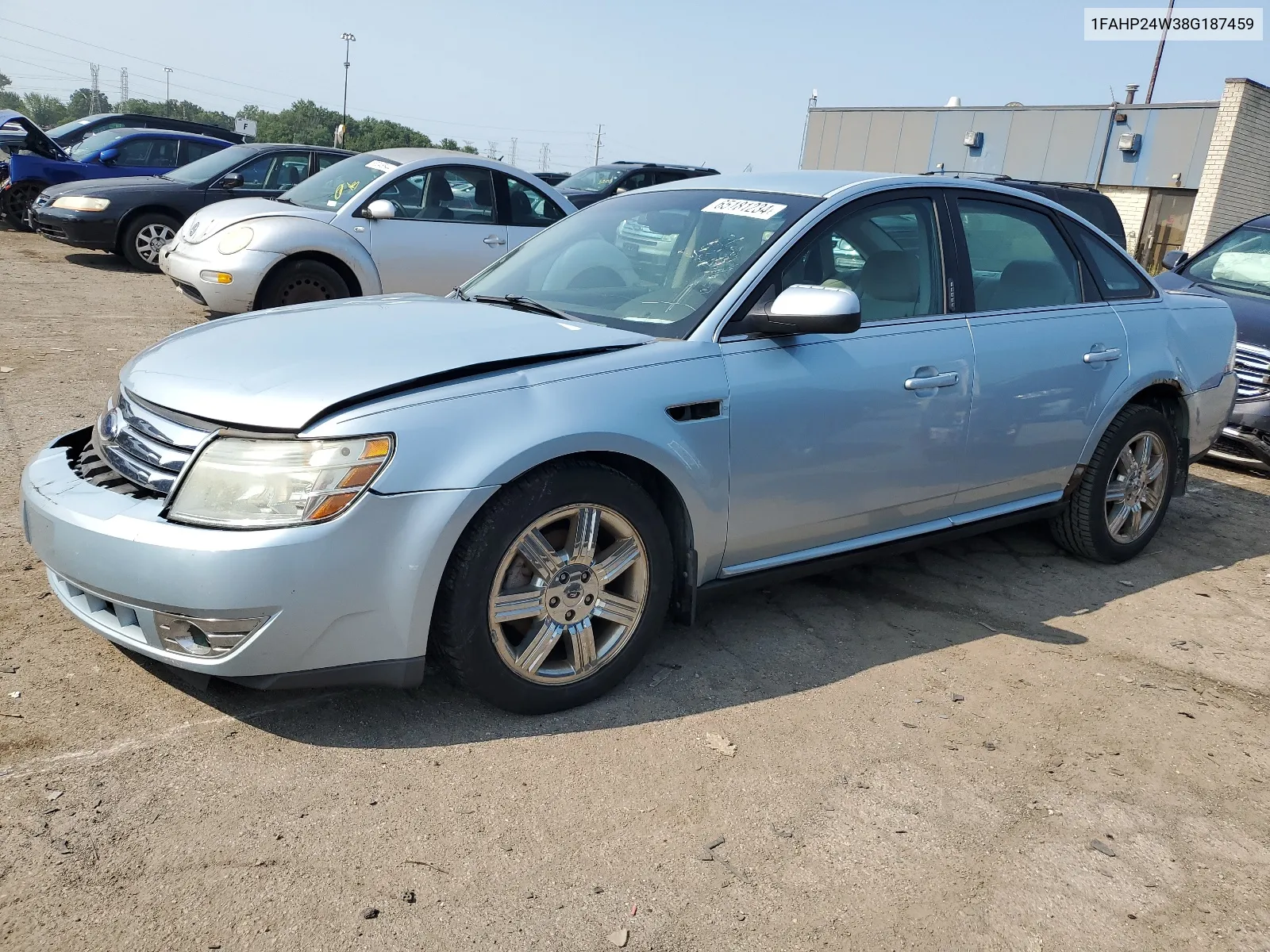 2008 Ford Taurus Sel VIN: 1FAHP24W38G187459 Lot: 65181234