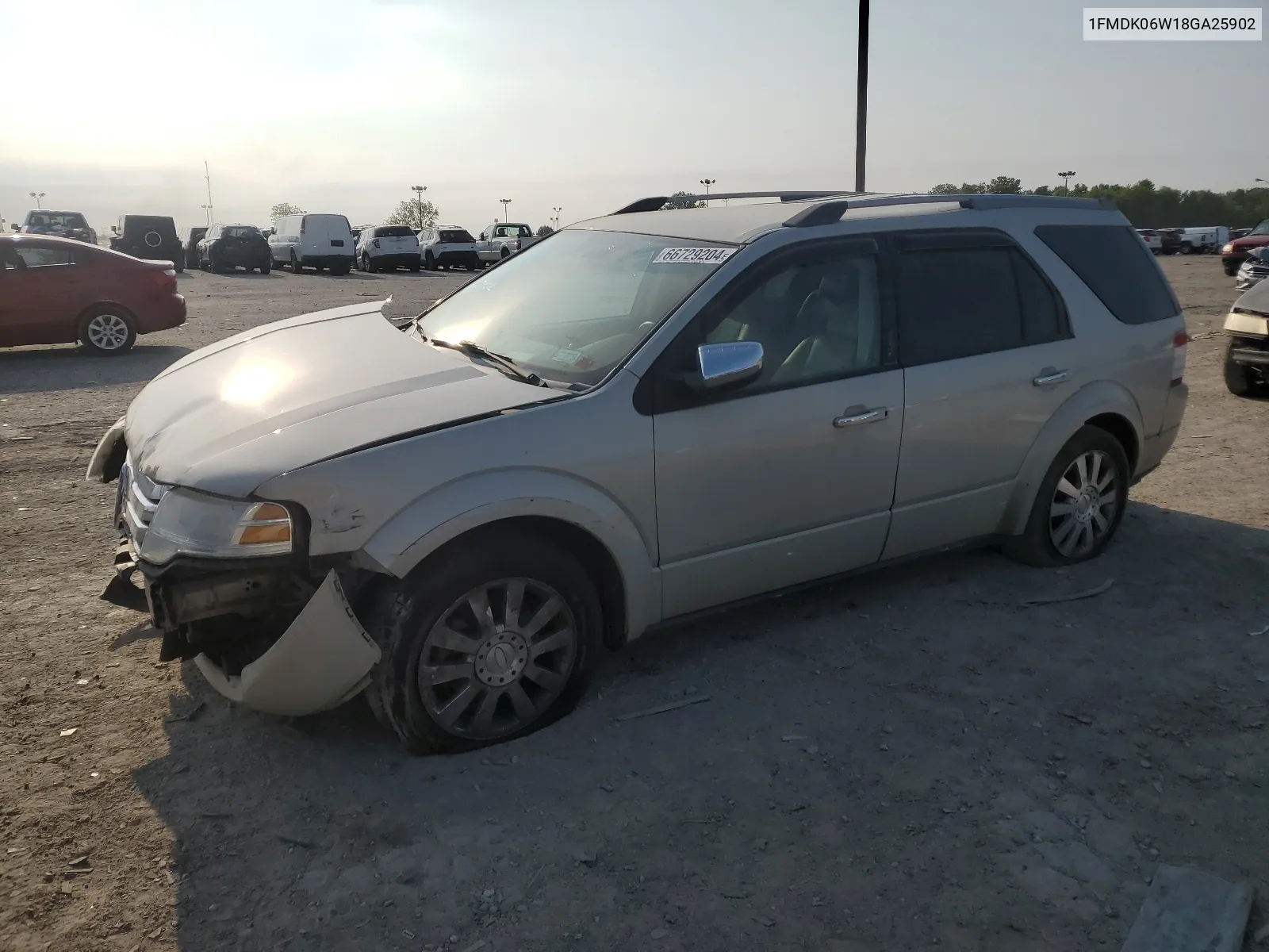 2008 Ford Taurus X Limited VIN: 1FMDK06W18GA25902 Lot: 66729204