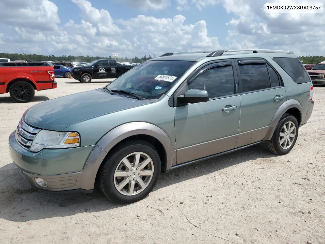 2008 Ford Taurus X Sel VIN: 1FMDK02WX8GA03757 Lot: 66807634