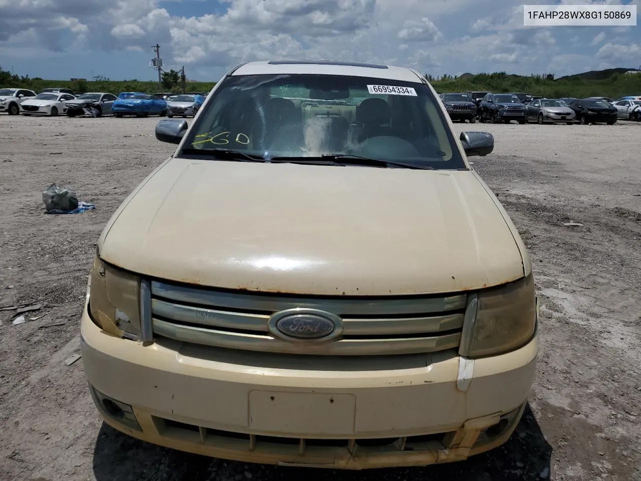 2008 Ford Taurus Limited VIN: 1FAHP28WX8G150869 Lot: 66954334