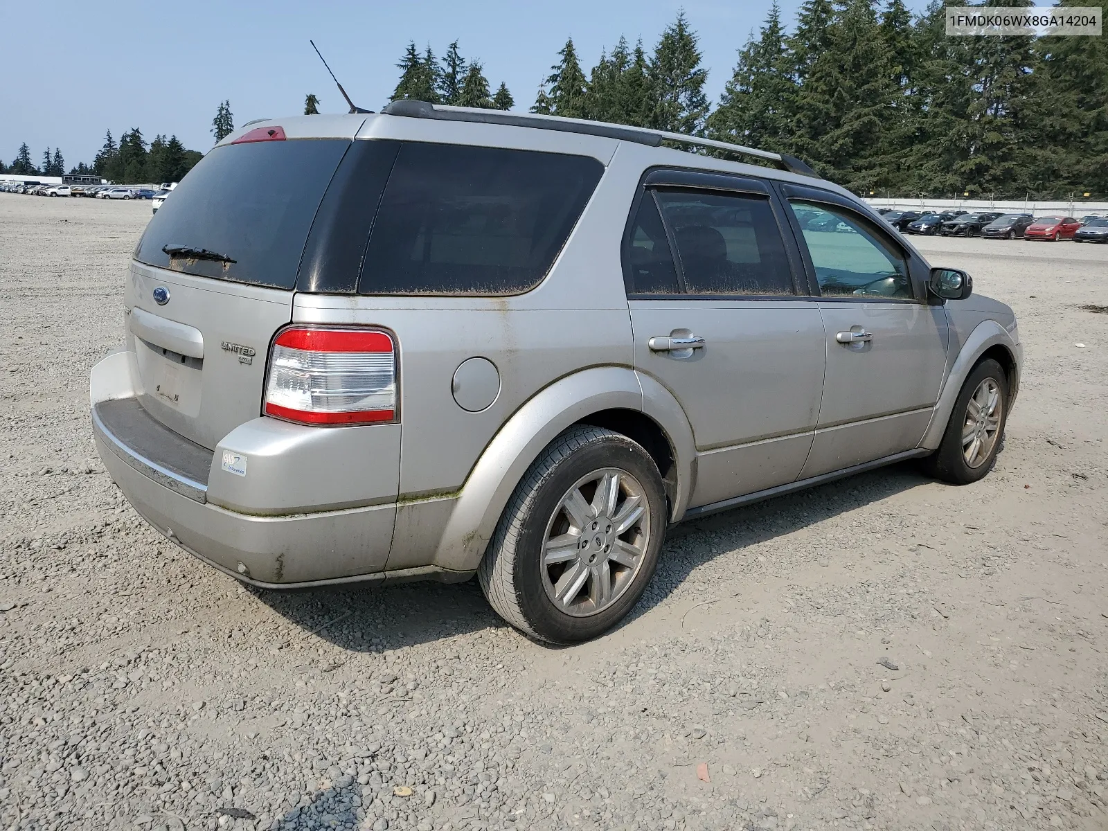 2008 Ford Taurus X Limited VIN: 1FMDK06WX8GA14204 Lot: 66999024