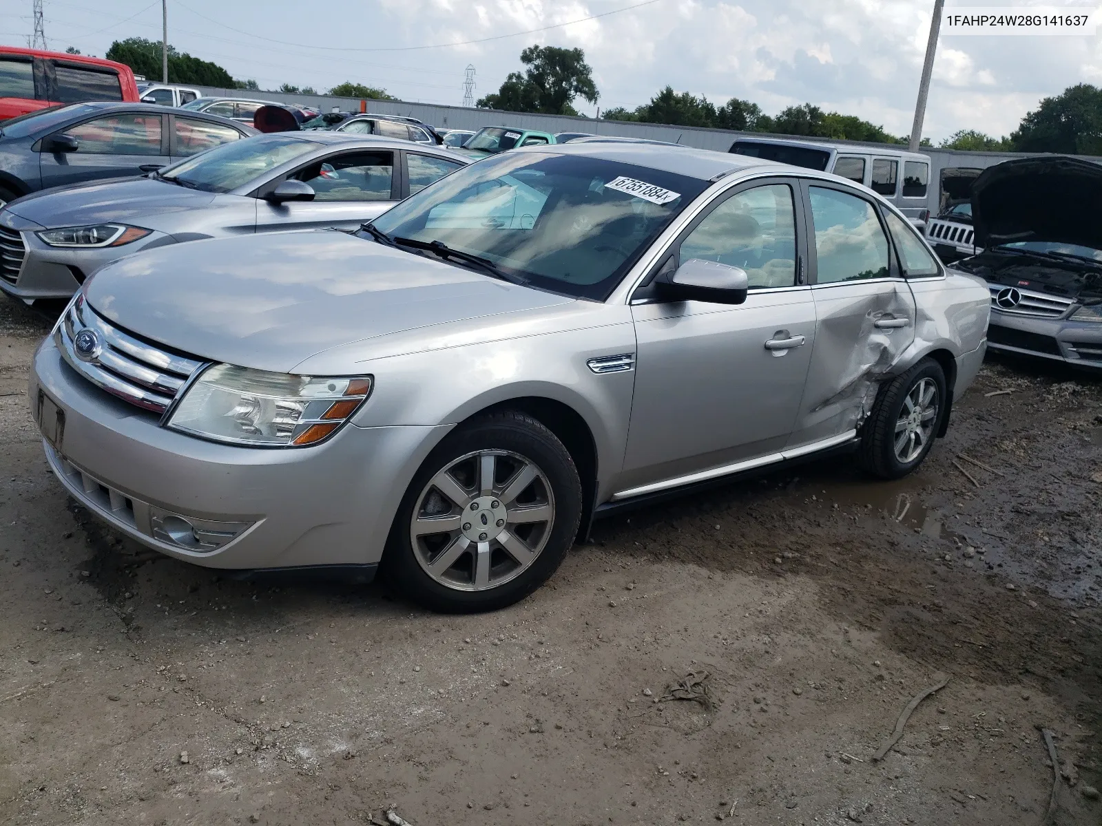 2008 Ford Taurus Sel VIN: 1FAHP24W28G141637 Lot: 67551884