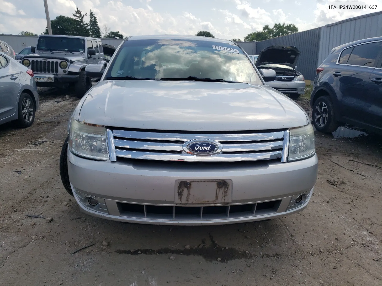 2008 Ford Taurus Sel VIN: 1FAHP24W28G141637 Lot: 67551884