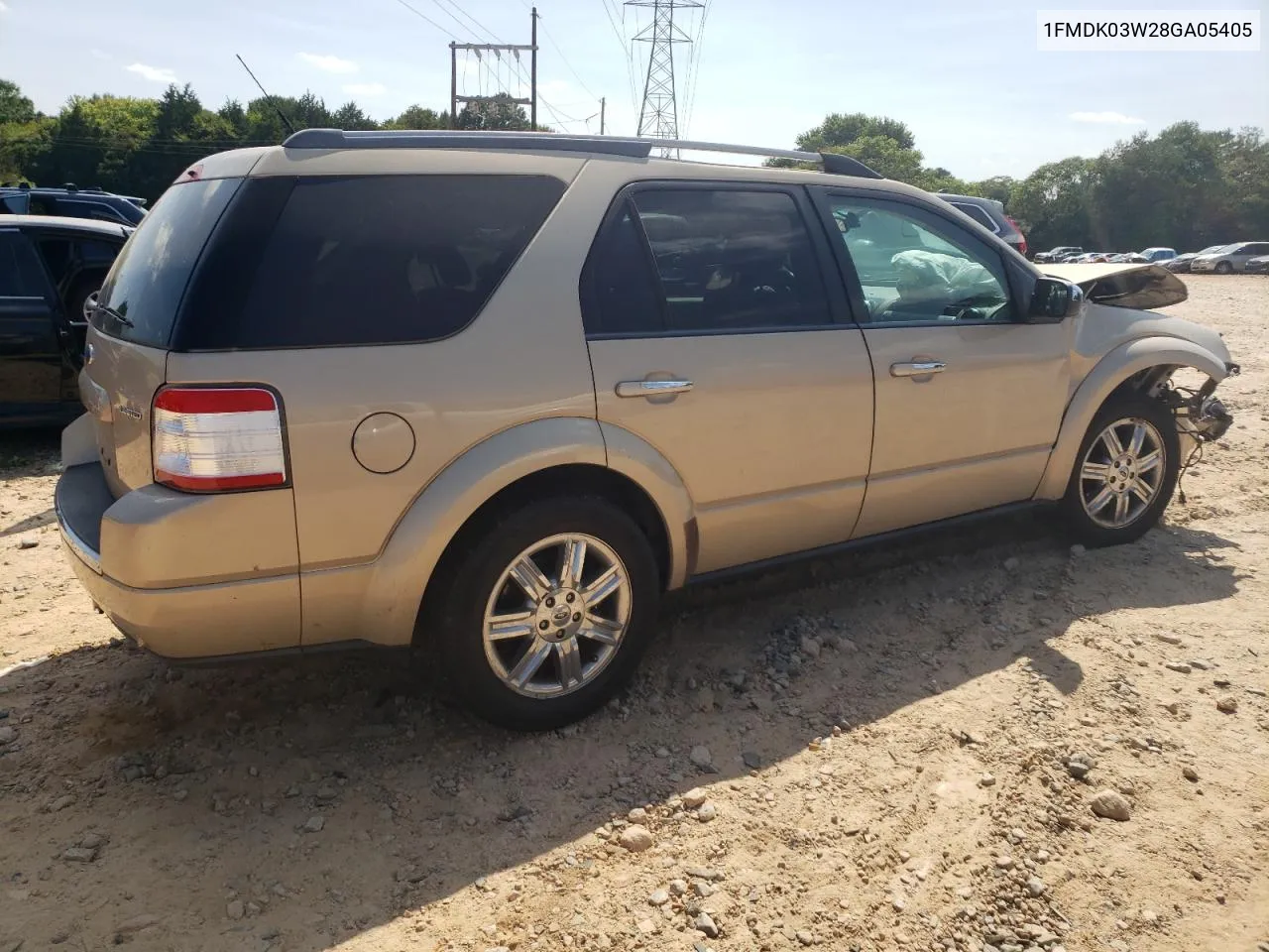 2008 Ford Taurus X Limited VIN: 1FMDK03W28GA05405 Lot: 68683184