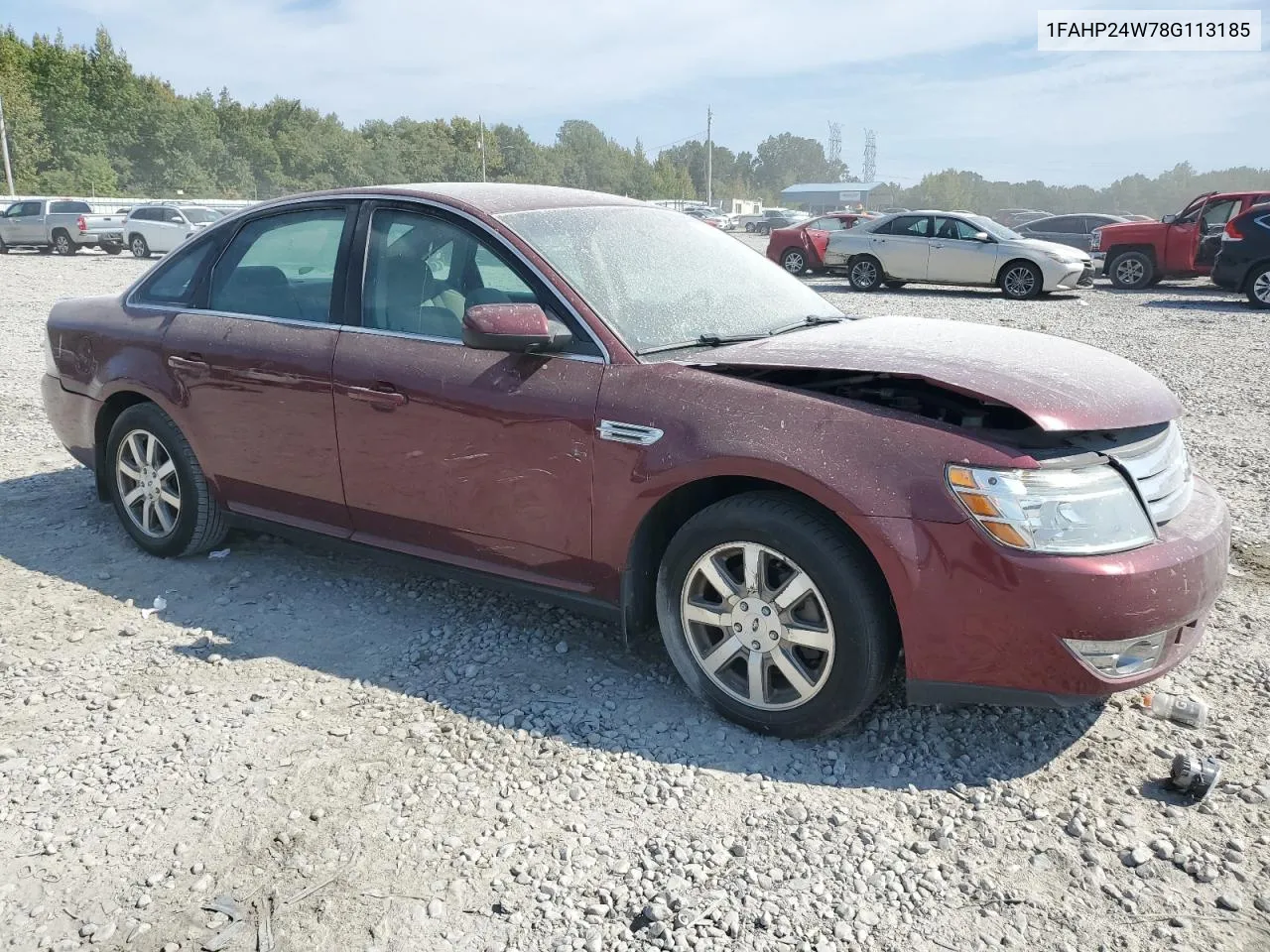 2008 Ford Taurus Sel VIN: 1FAHP24W78G113185 Lot: 68808034