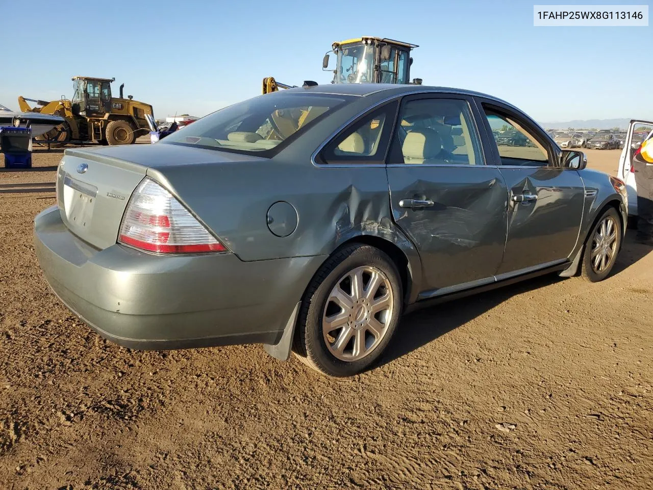 2008 Ford Taurus Limited VIN: 1FAHP25WX8G113146 Lot: 69218054