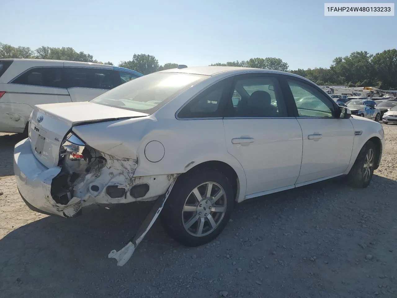 2008 Ford Taurus Sel VIN: 1FAHP24W48G133233 Lot: 69518064