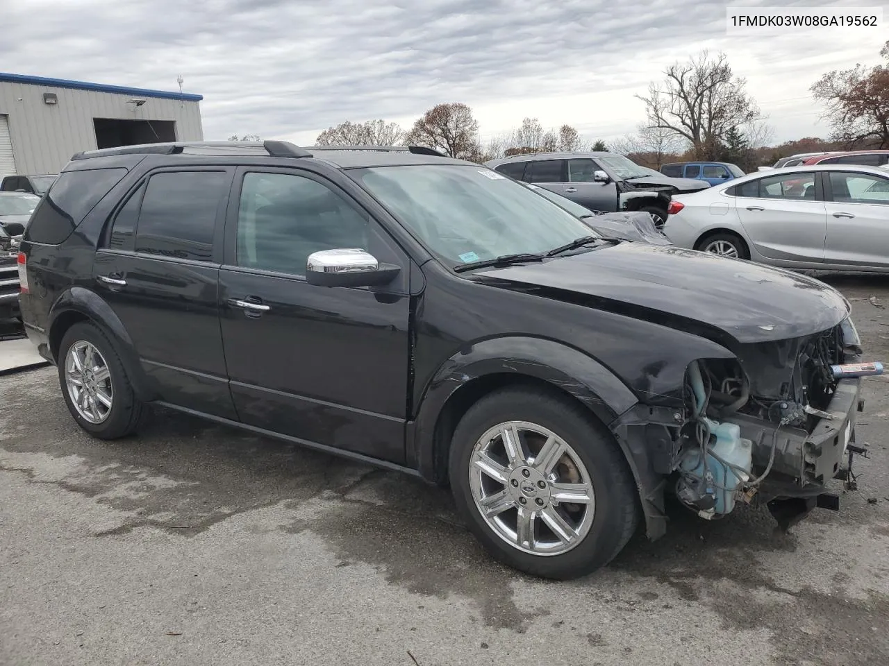 2008 Ford Taurus X Limited VIN: 1FMDK03W08GA19562 Lot: 75224173