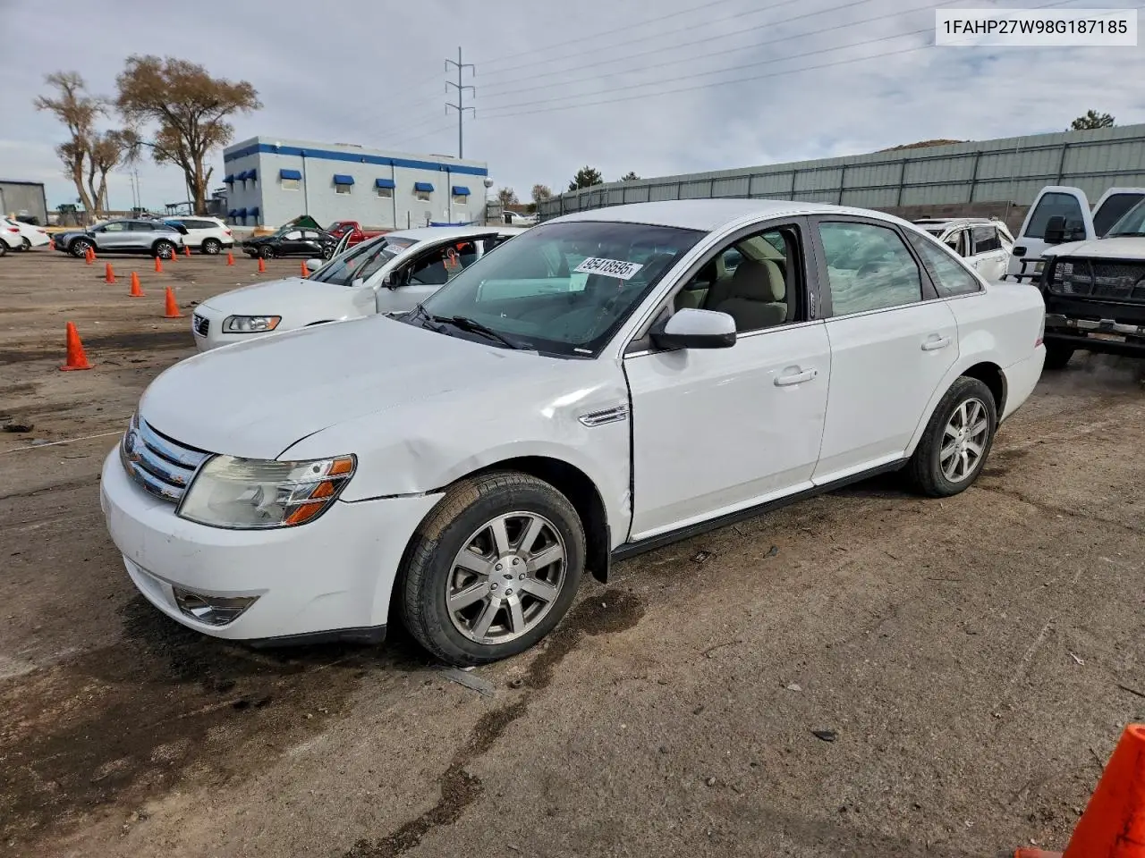 1FAHP27W98G187185 2008 Ford Taurus Sel