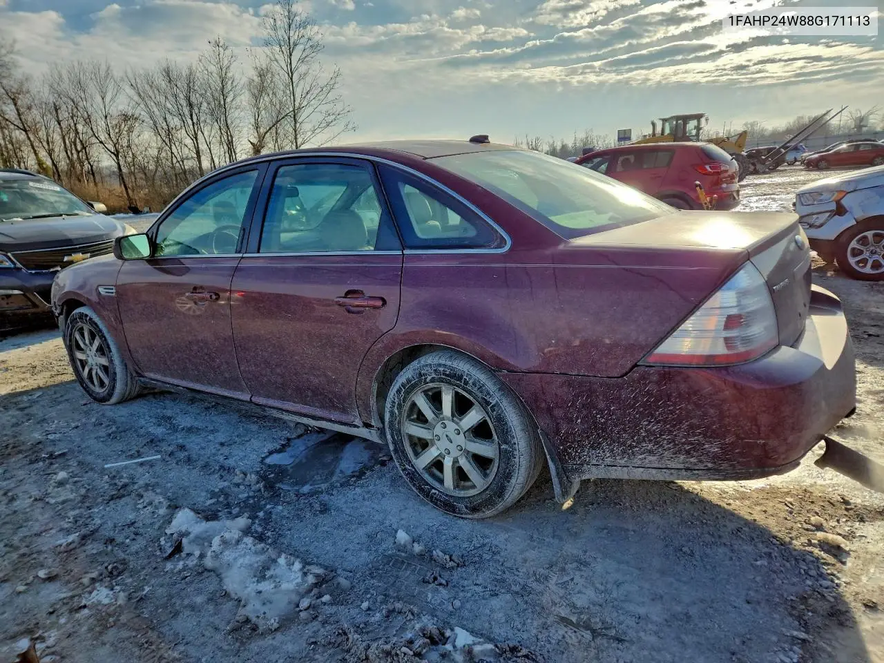 1FAHP24W88G171113 2008 Ford Taurus Sel