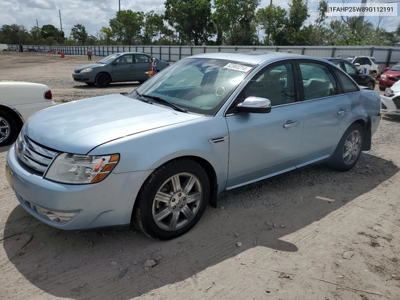 2009 Ford Taurus Limited VIN: 1FAHP25W89G112191 Lot: 52863214