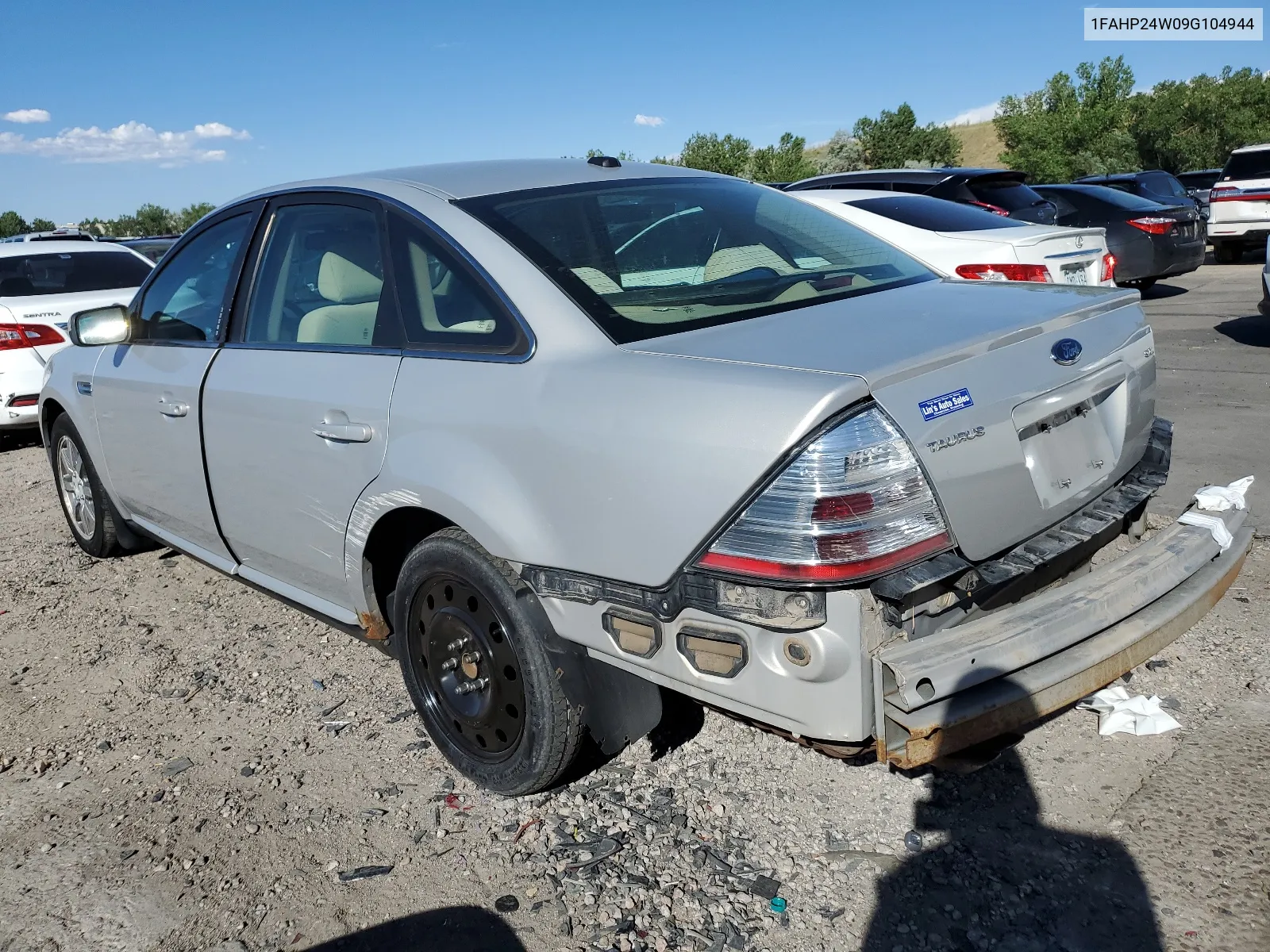 2009 Ford Taurus Sel VIN: 1FAHP24W09G104944 Lot: 61716074