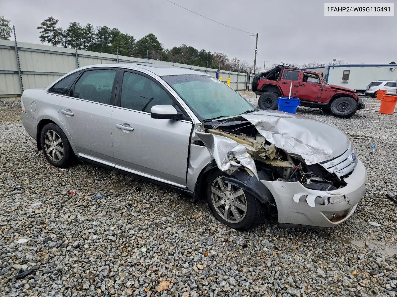 1FAHP24W09G115491 2009 Ford Taurus Sel