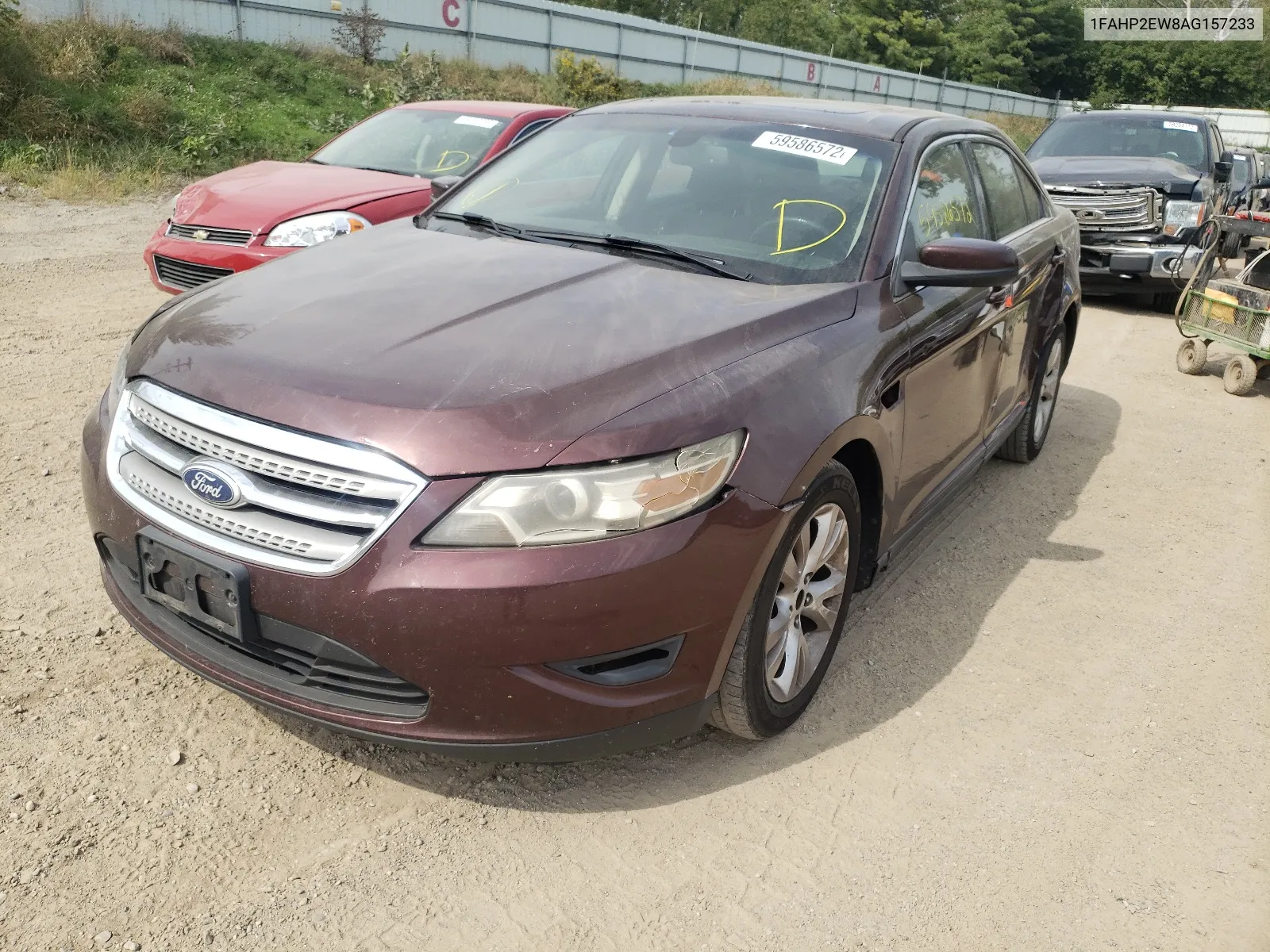 2010 Ford Taurus Sel VIN: 1FAHP2EW8AG157233 Lot: 49164114