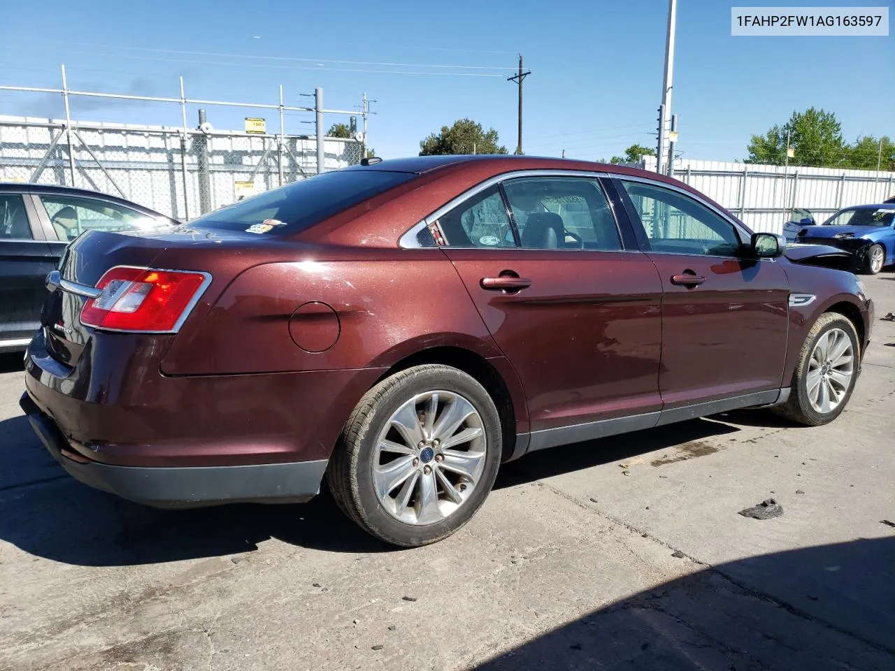 2010 Ford Taurus Limited VIN: 1FAHP2FW1AG163597 Lot: 55227354