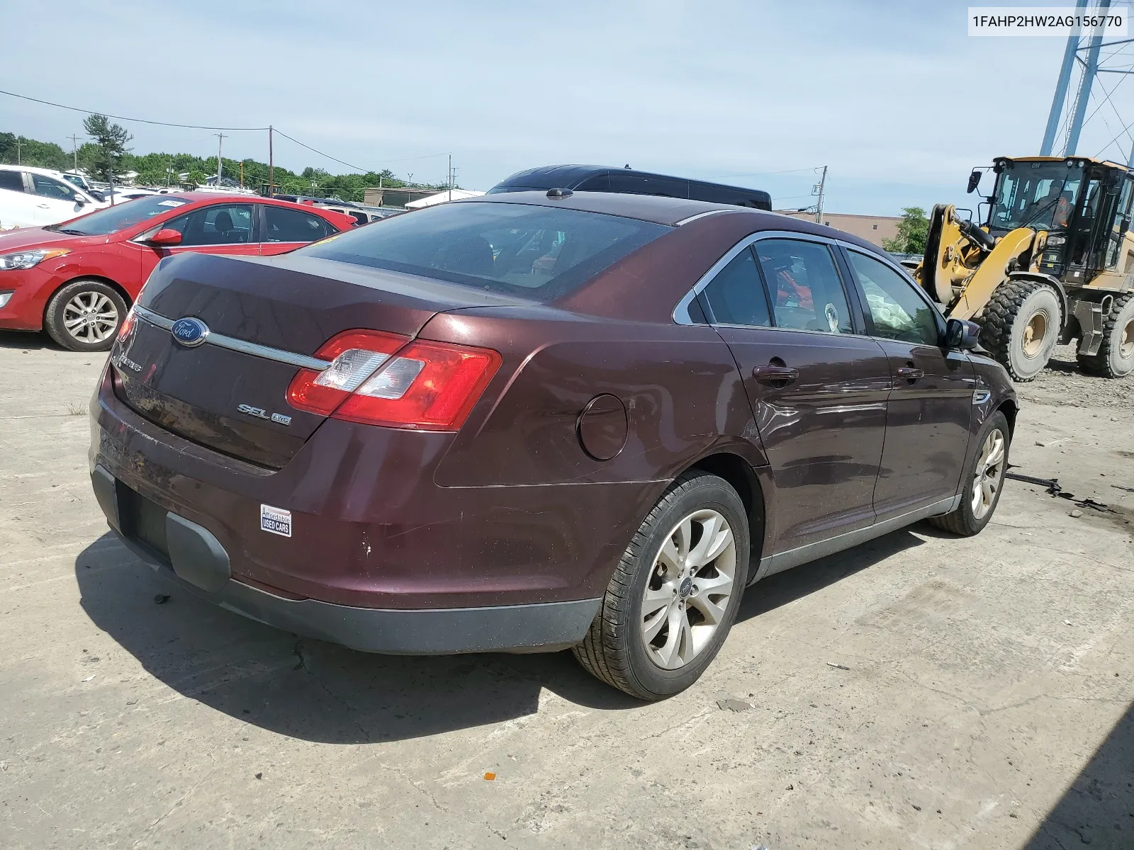 2010 Ford Taurus Sel VIN: 1FAHP2HW2AG156770 Lot: 57721034