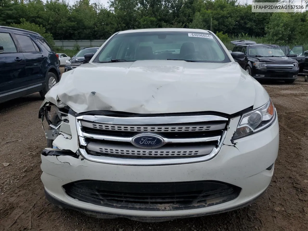 2010 Ford Taurus Se VIN: 1FAHP2DW2AG157536 Lot: 64096864