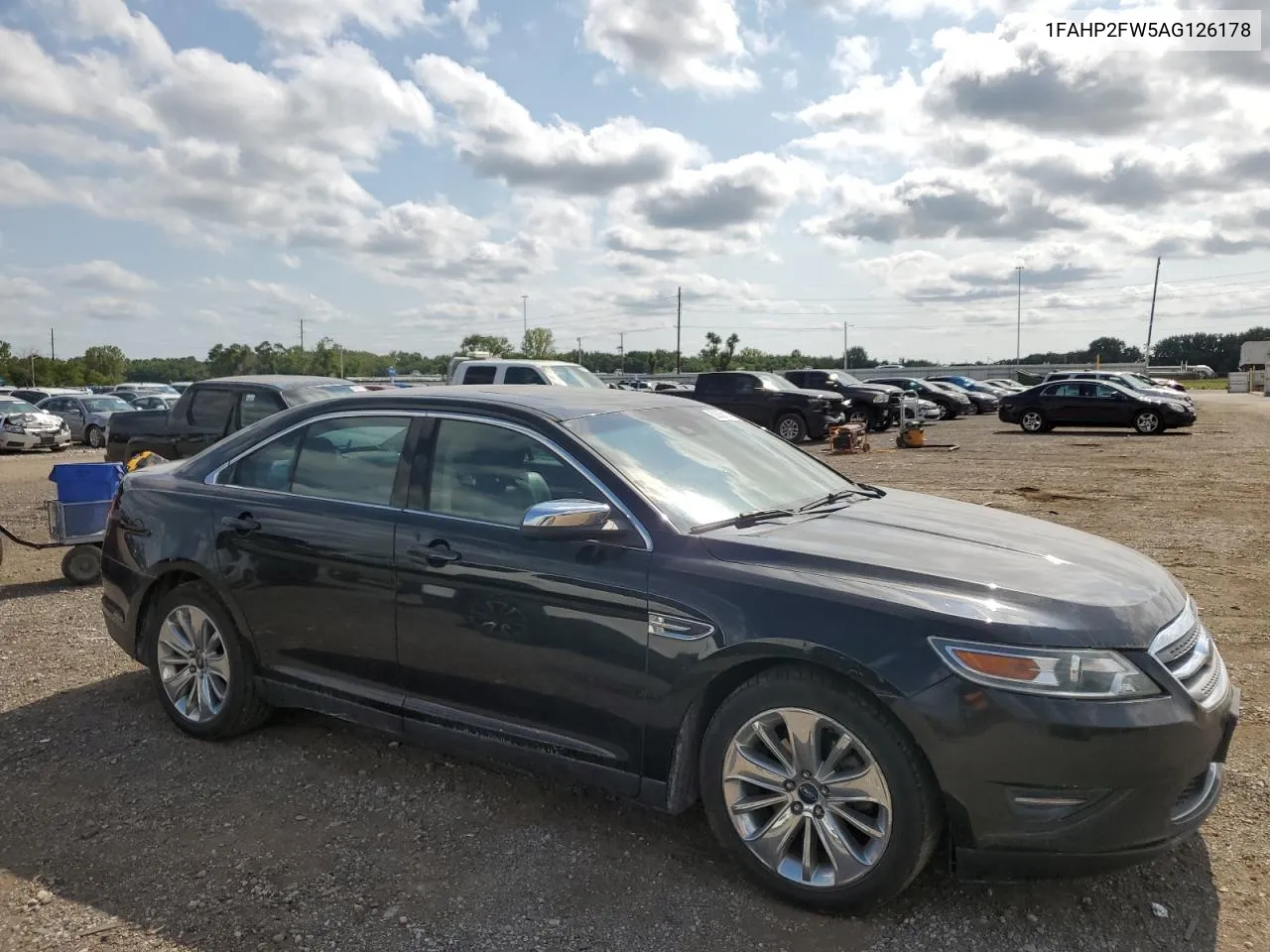 2010 Ford Taurus Limited VIN: 1FAHP2FW5AG126178 Lot: 69056114