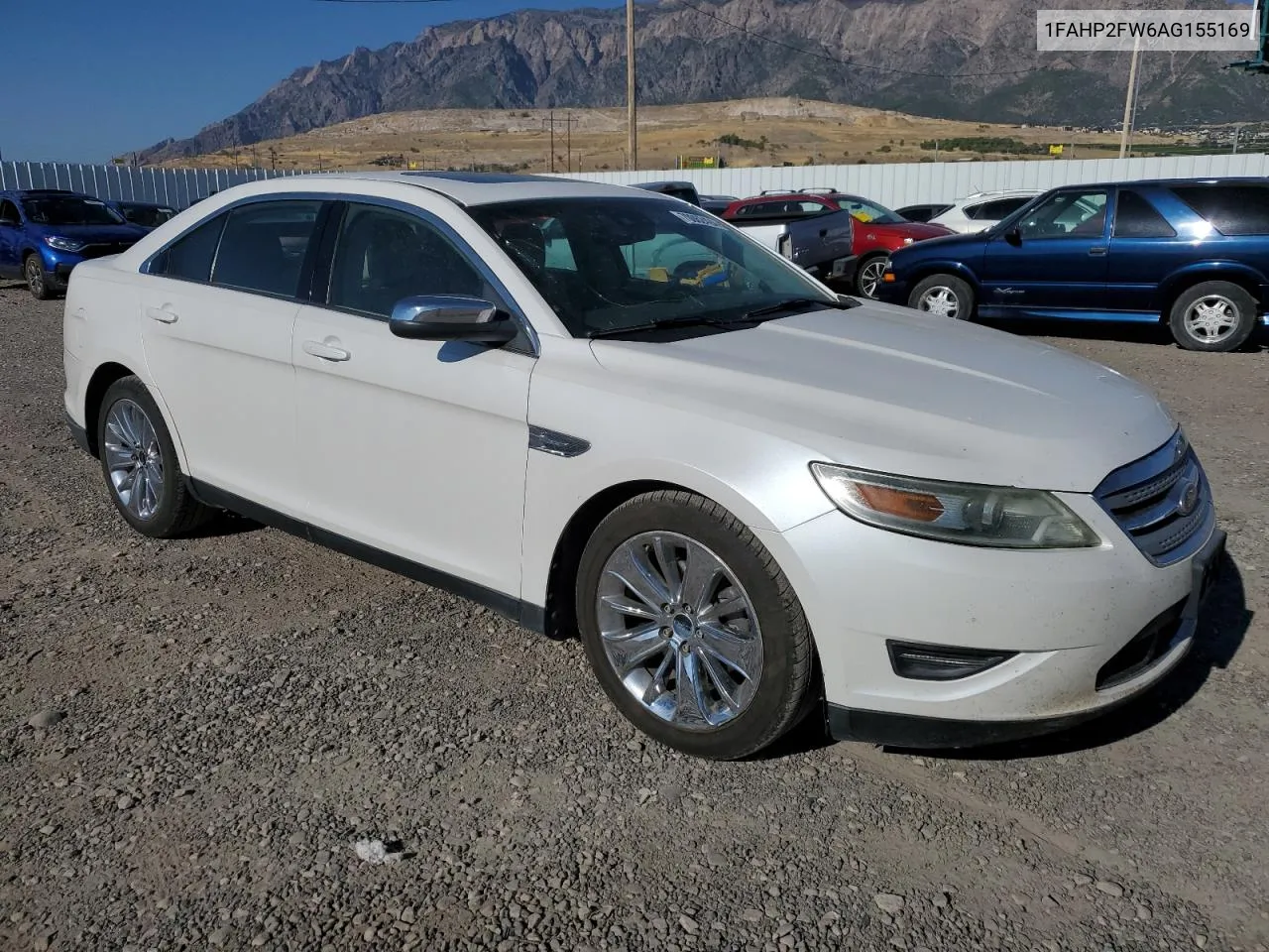 2010 Ford Taurus Limited VIN: 1FAHP2FW6AG155169 Lot: 70062424