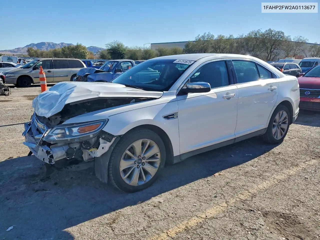 1FAHP2FW2AG113677 2010 Ford Taurus Limited