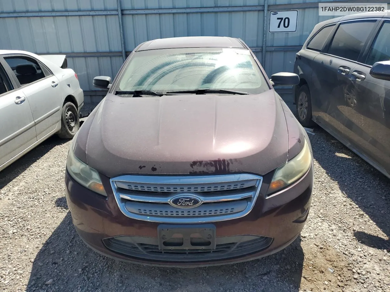 2011 Ford Taurus Se VIN: 1FAHP2DW0BG122382 Lot: 39882784