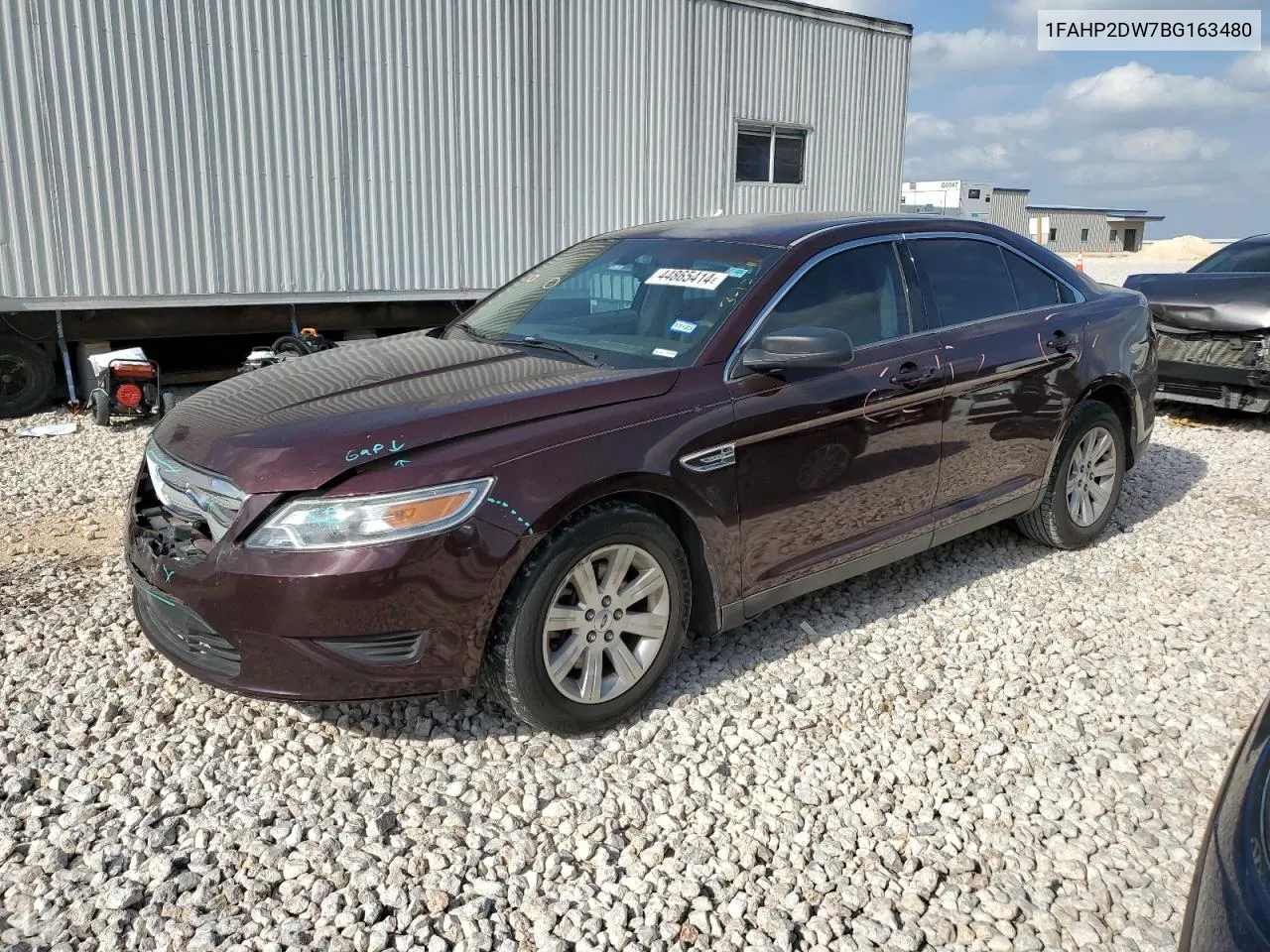 2011 Ford Taurus Se VIN: 1FAHP2DW7BG163480 Lot: 44865414