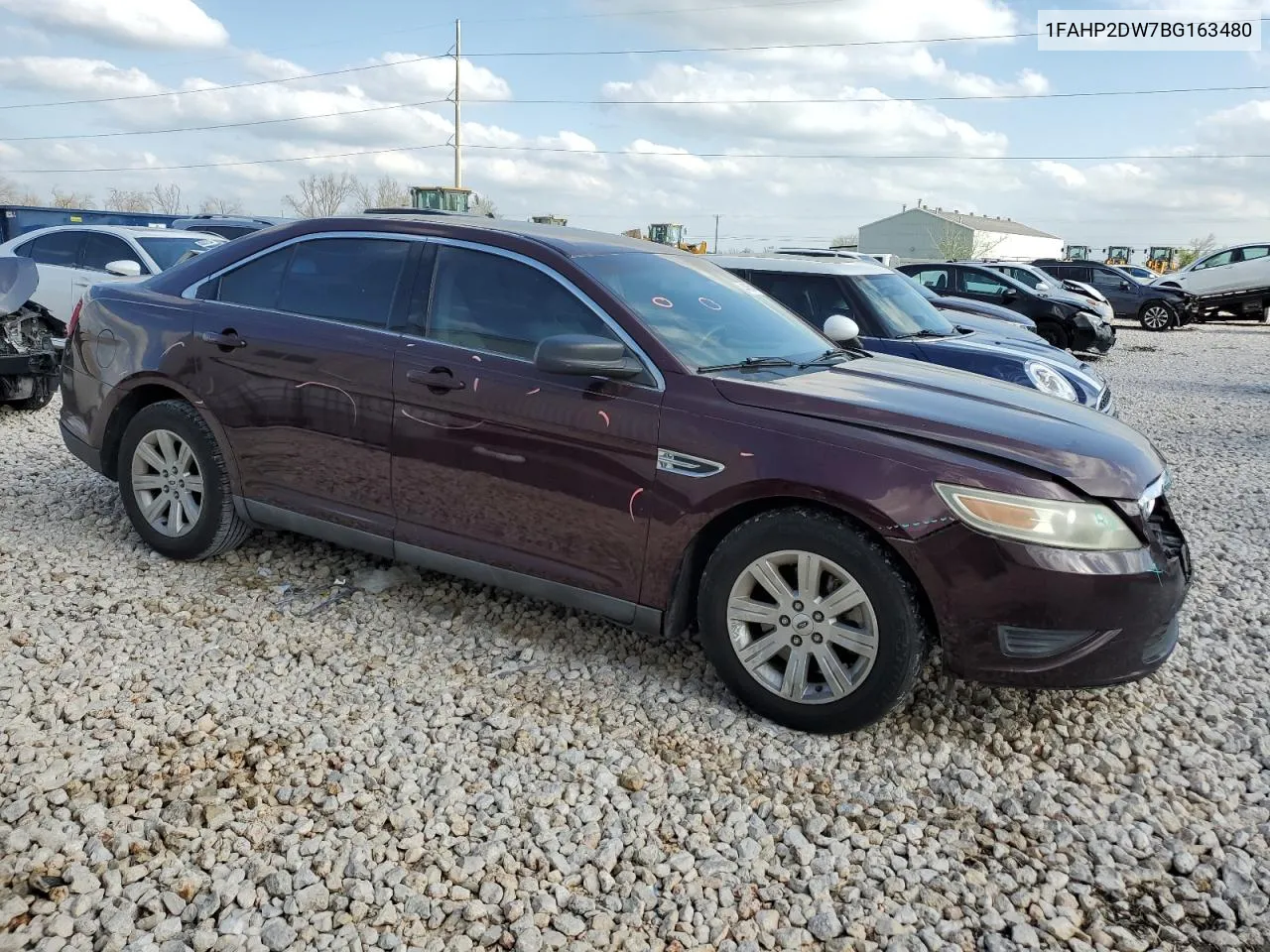 2011 Ford Taurus Se VIN: 1FAHP2DW7BG163480 Lot: 44865414