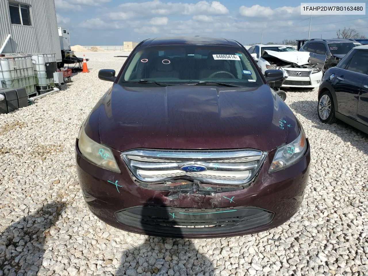 2011 Ford Taurus Se VIN: 1FAHP2DW7BG163480 Lot: 44865414