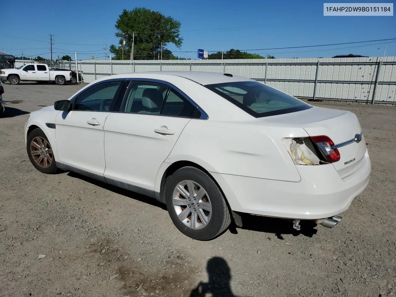 1FAHP2DW9BG151184 2011 Ford Taurus Se