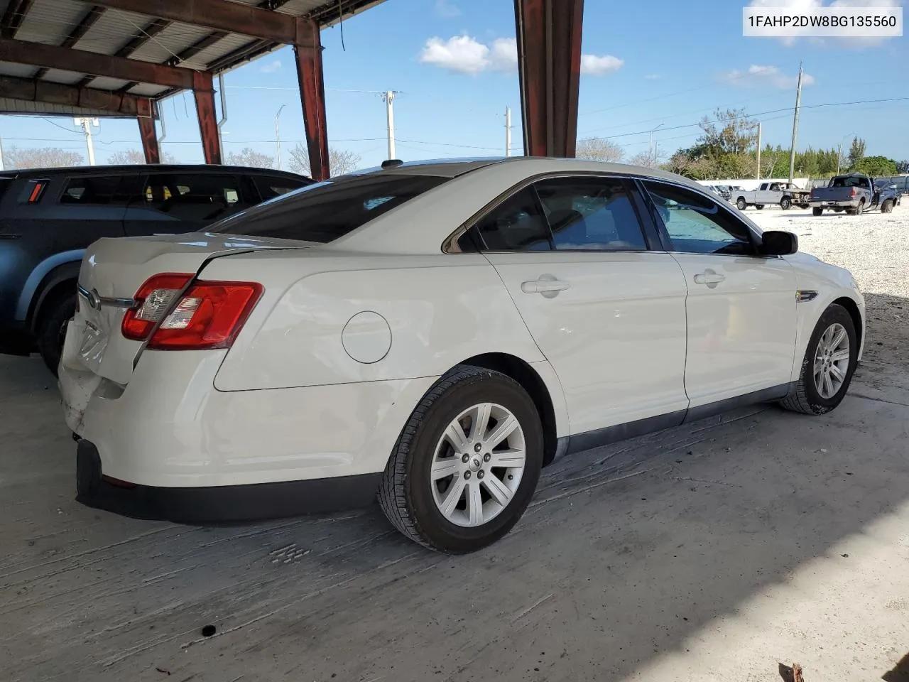 2011 Ford Taurus Se VIN: 1FAHP2DW8BG135560 Lot: 49233954