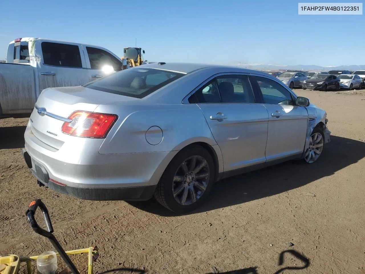 2011 Ford Taurus Limited VIN: 1FAHP2FW4BG122351 Lot: 50034024