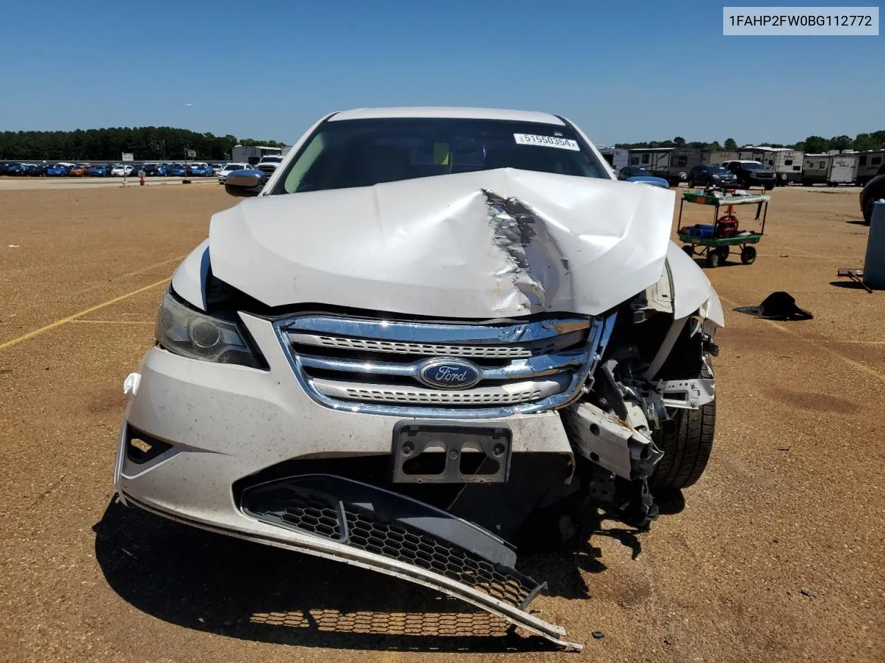 2011 Ford Taurus Limited VIN: 1FAHP2FW0BG112772 Lot: 51550354