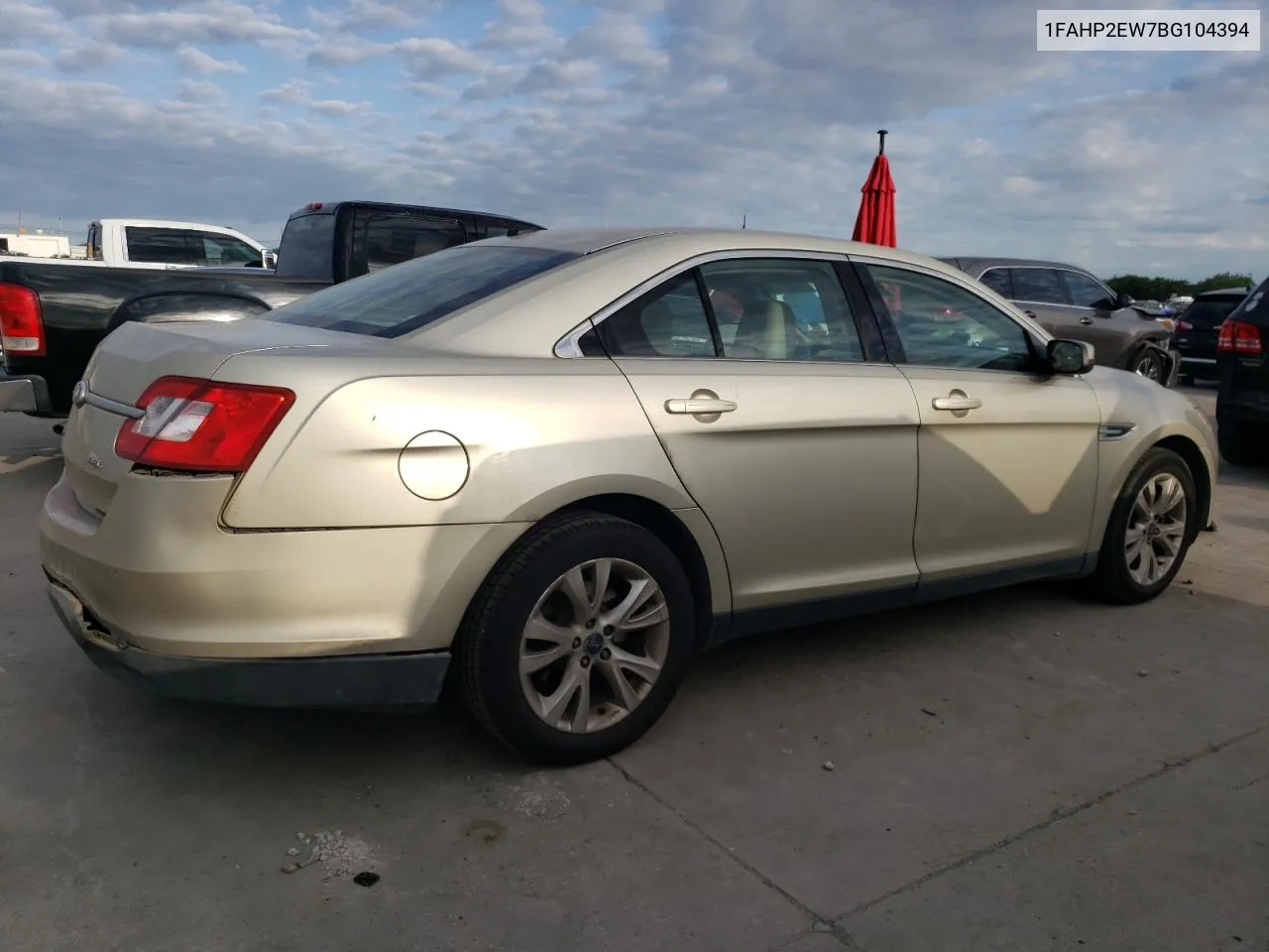 2011 Ford Taurus Sel VIN: 1FAHP2EW7BG104394 Lot: 54219404