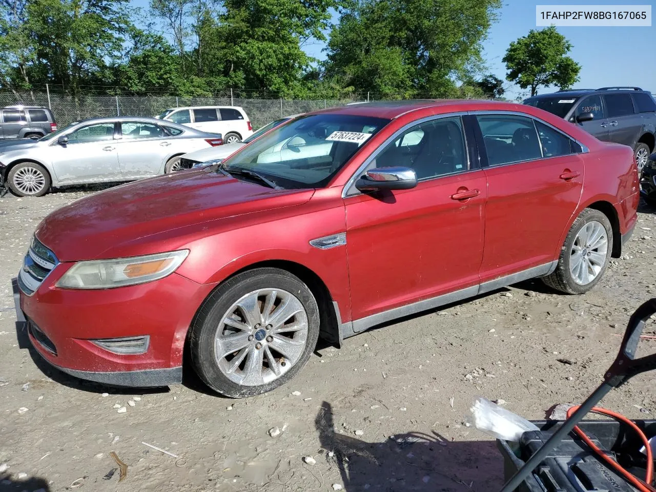 2011 Ford Taurus Limited VIN: 1FAHP2FW8BG167065 Lot: 57637224