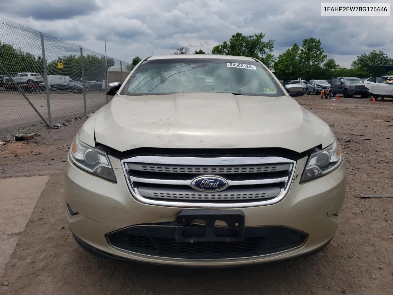 2011 Ford Taurus Limited VIN: 1FAHP2FW7BG176646 Lot: 58503124