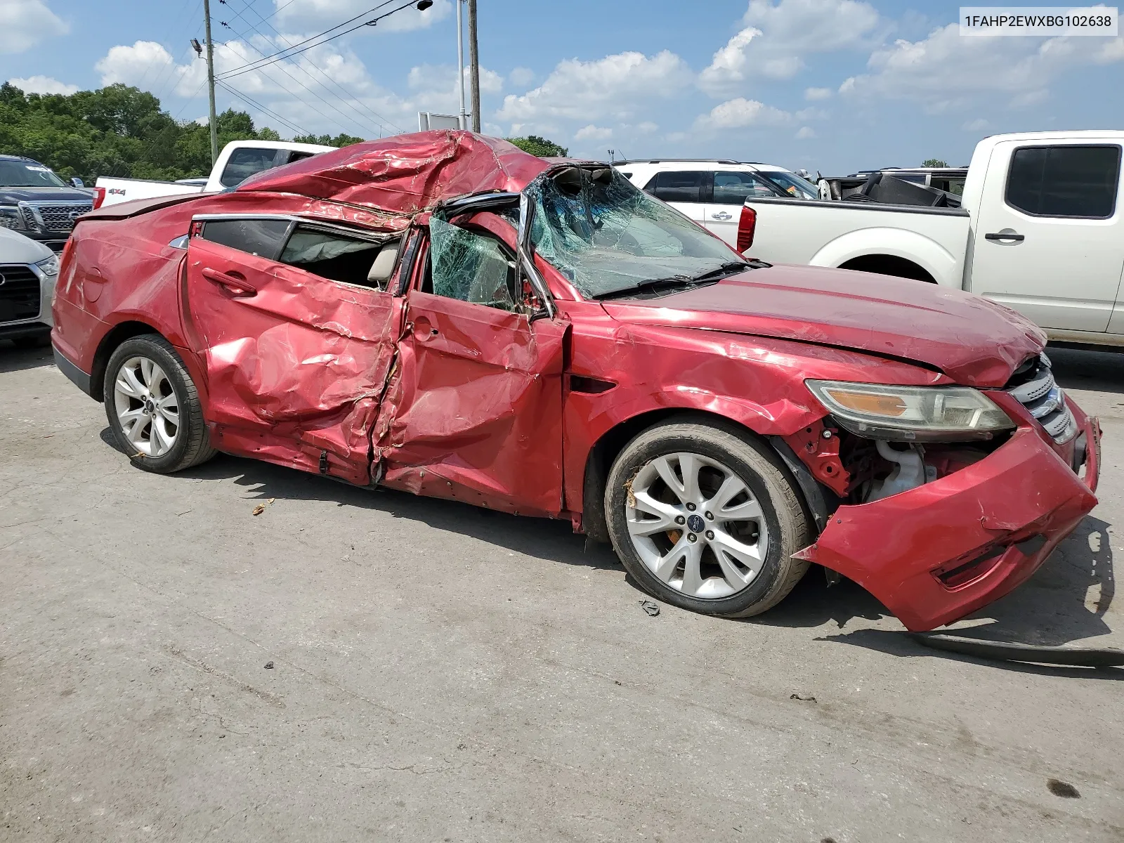 2011 Ford Taurus Sel VIN: 1FAHP2EWXBG102638 Lot: 61247074