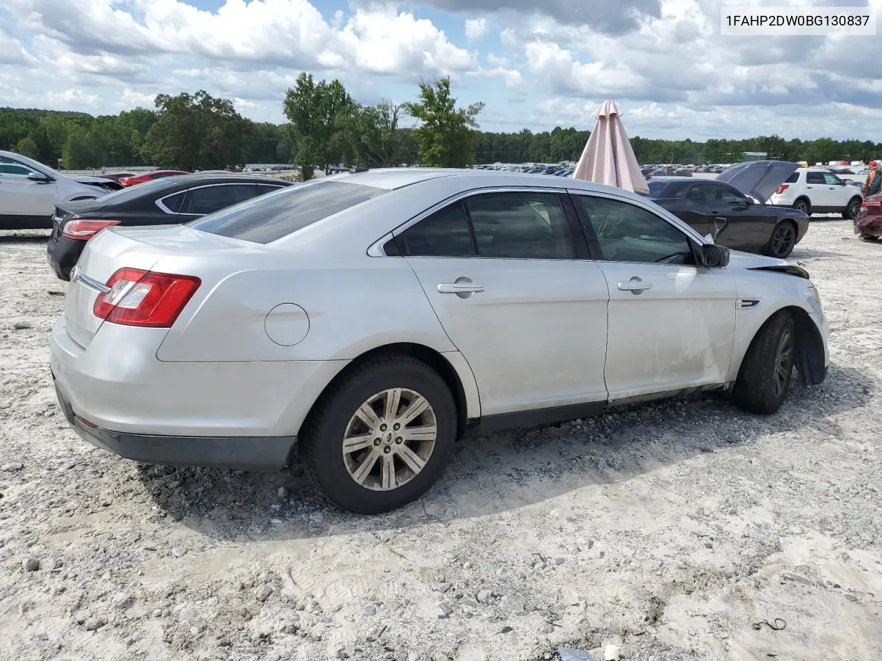 2011 Ford Taurus Se VIN: 1FAHP2DW0BG130837 Lot: 65788674