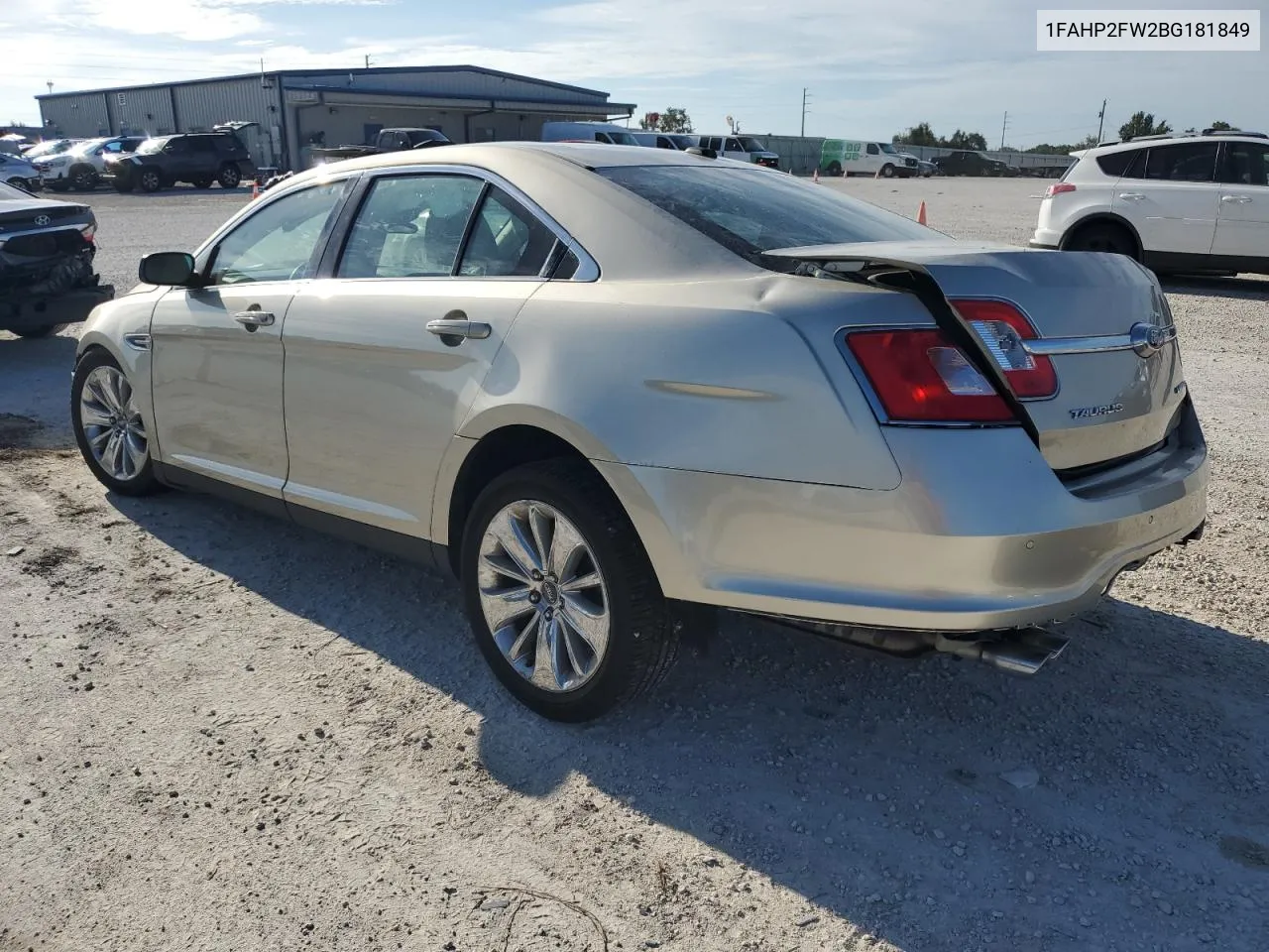 1FAHP2FW2BG181849 2011 Ford Taurus Limited