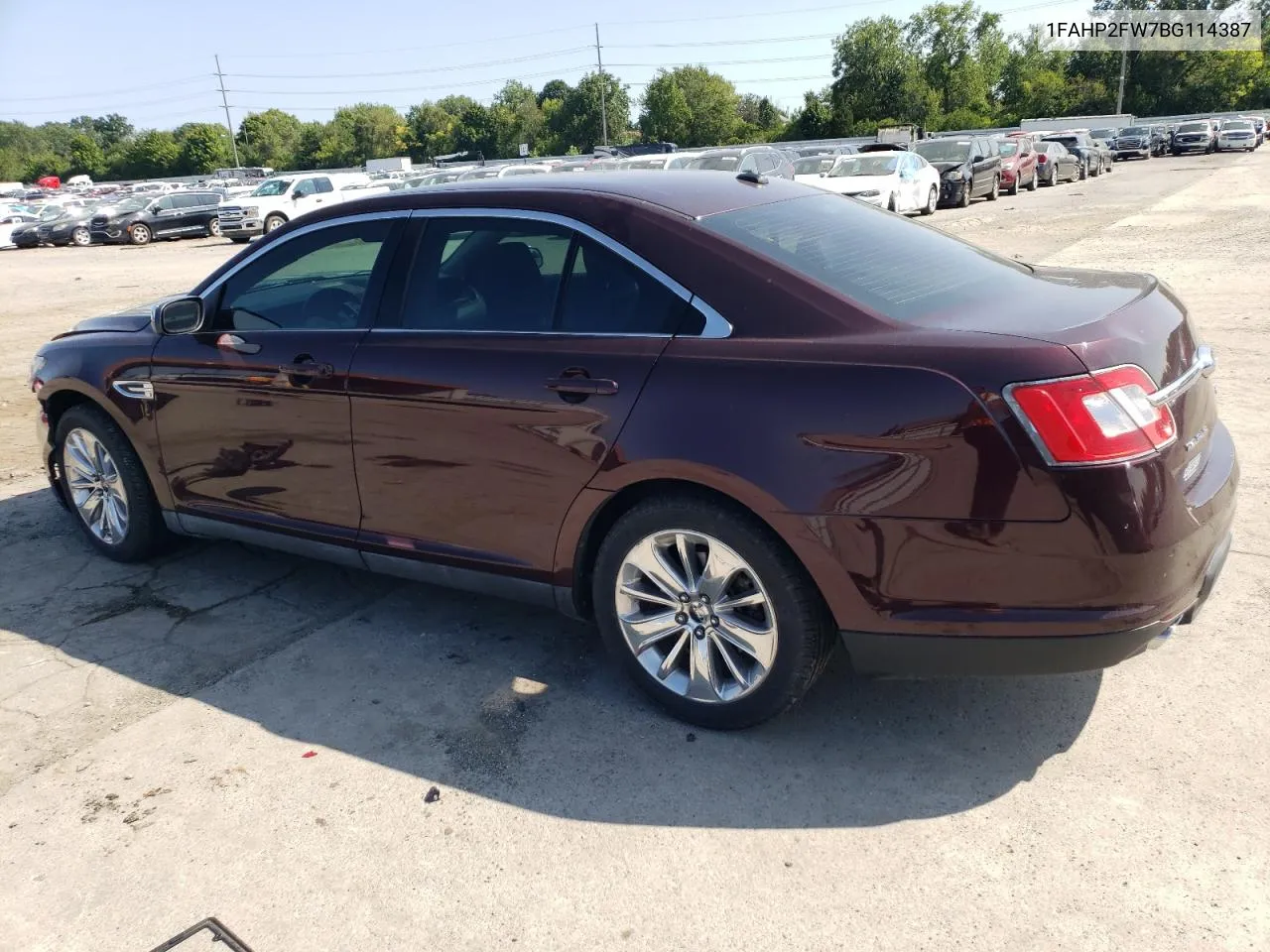 2011 Ford Taurus Limited VIN: 1FAHP2FW7BG114387 Lot: 68706264