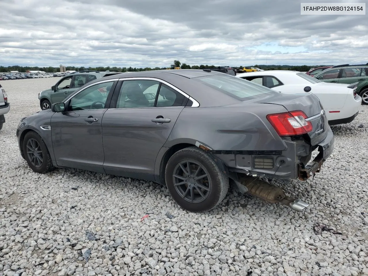 2011 Ford Taurus Se VIN: 1FAHP2DW8BG124154 Lot: 69699194