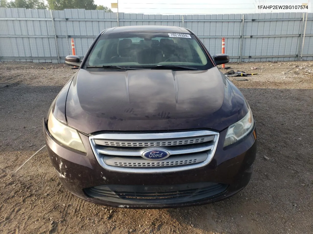 2011 Ford Taurus Sel VIN: 1FAHP2EW2BG107574 Lot: 70218324