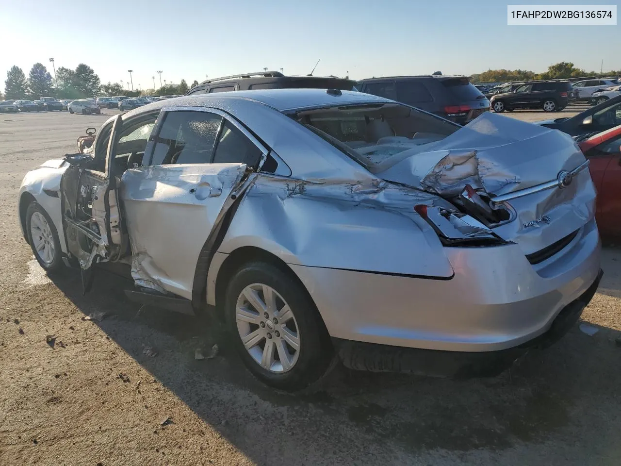 2011 Ford Taurus Se VIN: 1FAHP2DW2BG136574 Lot: 72532213