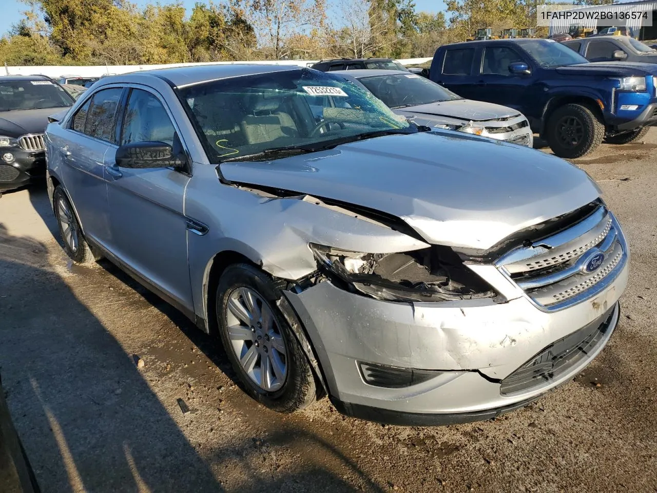 2011 Ford Taurus Se VIN: 1FAHP2DW2BG136574 Lot: 72532213