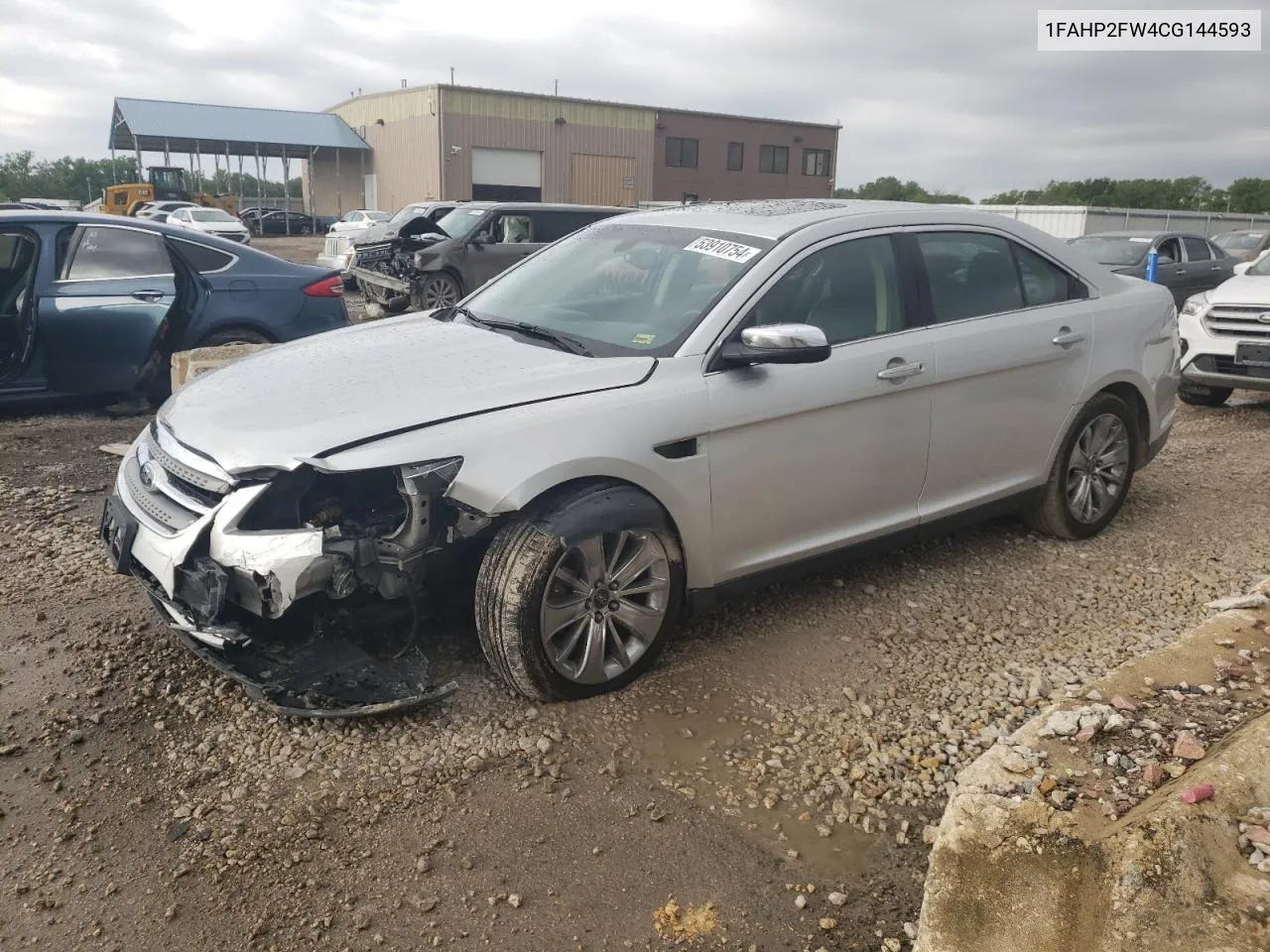 2012 Ford Taurus Limited VIN: 1FAHP2FW4CG144593 Lot: 53910754